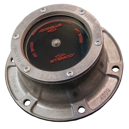 Stemco Hubcap, Wheel, Front, Dirt Exclusion, Grease, 6-3/4 Bc, 6 Bolts, 5/16, 3-11/16 Height, 2-15/16 342-4195
